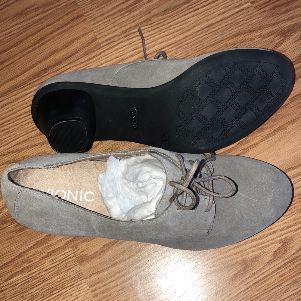 Vionic Orthotic qvc tie heel shoes mule - Picture 4 of 6